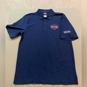 Harley-Davidson polo-shirt.